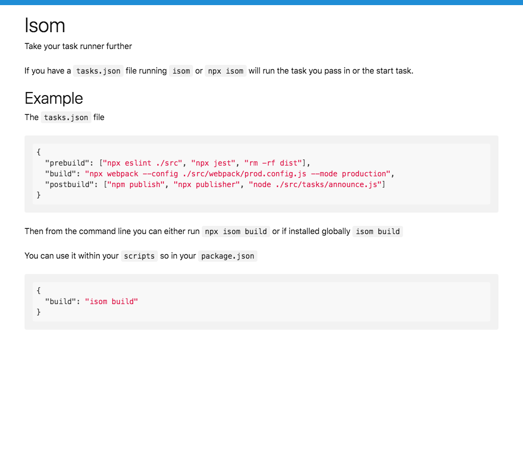 isom - Command line task runner - Kevin Isom